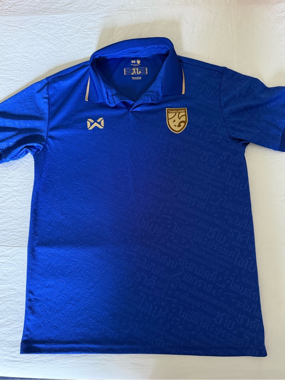 Thailand Men's Football Jersey Polo Shirt - Blue